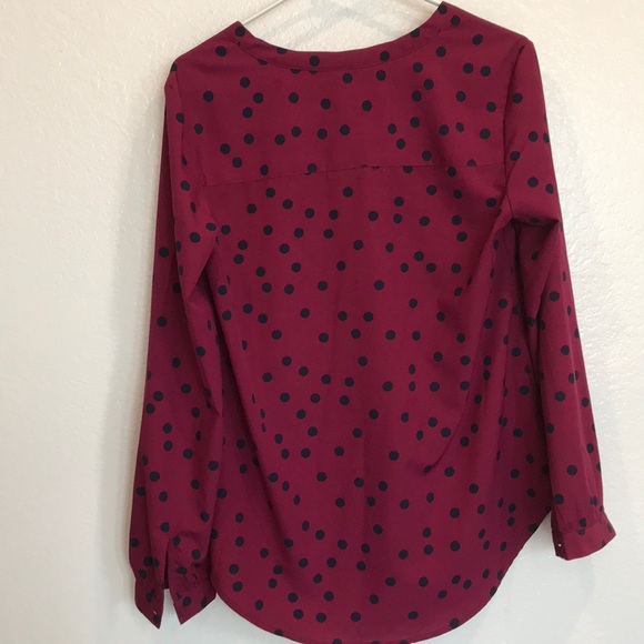 Polka Dot Relaxed Pocket Top